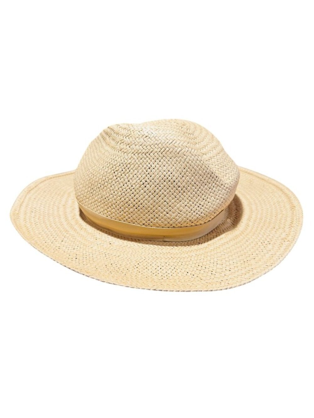 NWOT Janessa Leone Simone Packable Straw Fedora Hat Medium MSRP $287